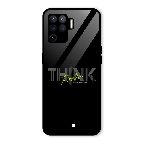 Think Positive Only Glass Back Case for Oppo F19 Pro