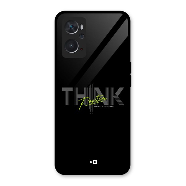 Think Positive Only Glass Back Case for Oppo K10 4G