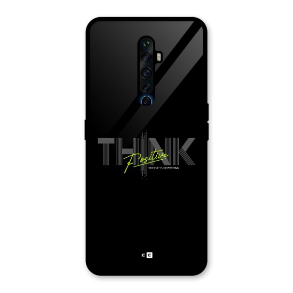 Think Positive Only Glass Back Case for Oppo Reno2 F