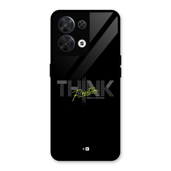 Think Positive Only Glass Back Case for Oppo Reno8 5G