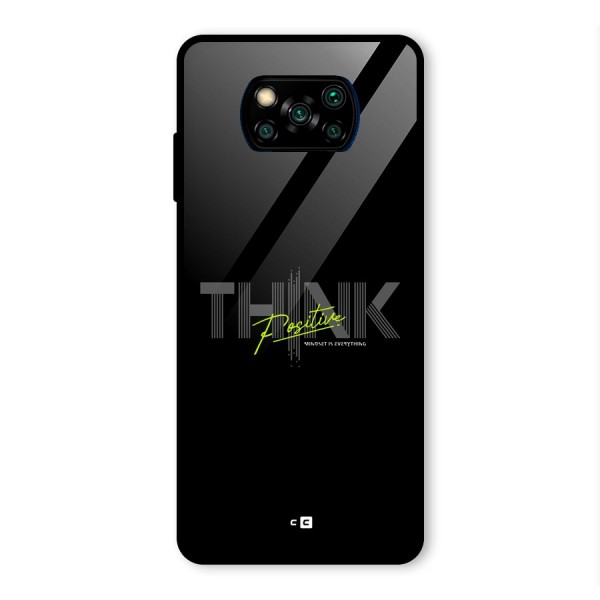 Think Positive Only Glass Back Case for Poco X3 Pro