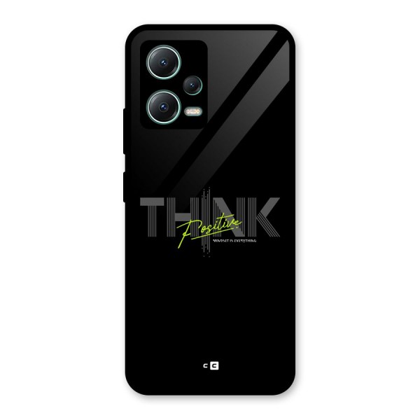 Think Positive Only Glass Back Case for Poco X5