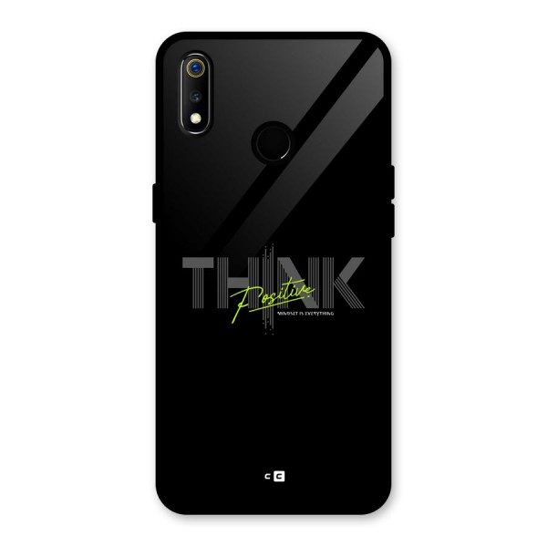 Think Positive Only Glass Back Case for Realme 3