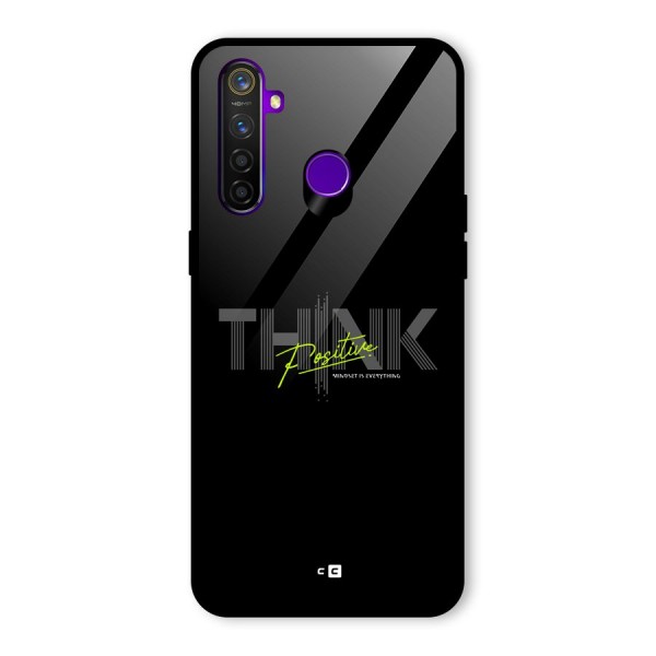 Think Positive Only Glass Back Case for Realme 5 Pro