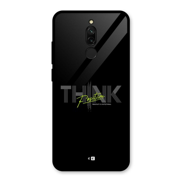 Think Positive Only Glass Back Case for Redmi 8