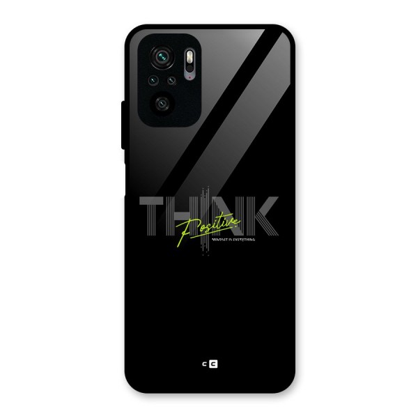 Think Positive Only Glass Back Case for Redmi Note 10