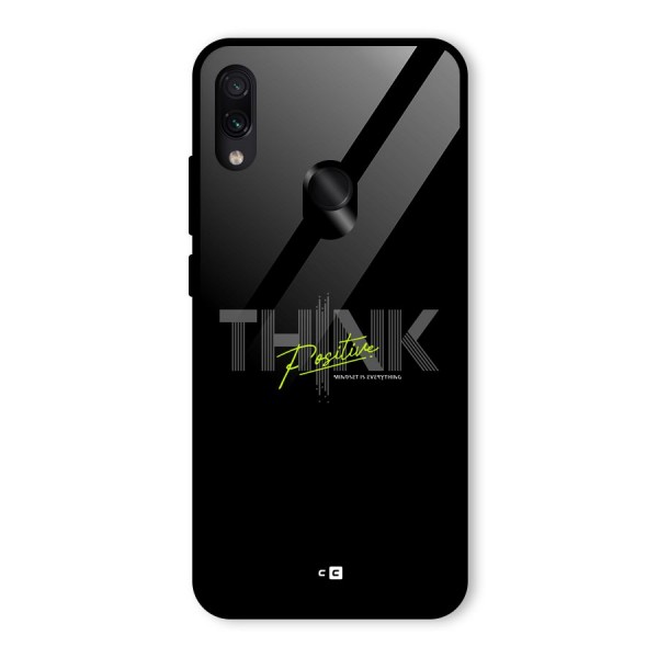 Think Positive Only Glass Back Case for Redmi Note 7