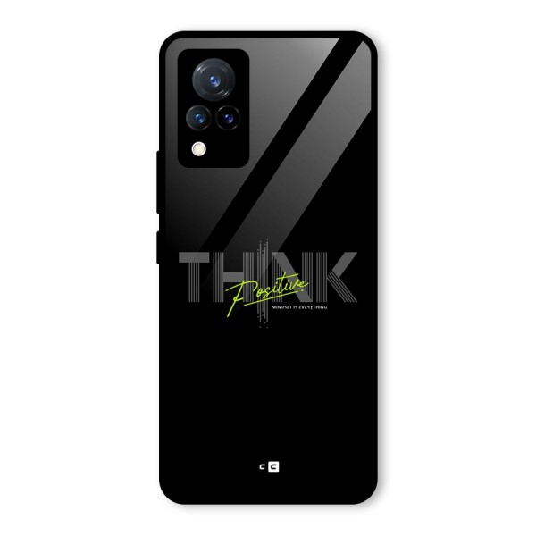 Think Positive Only Glass Back Case for Vivo V21 5G