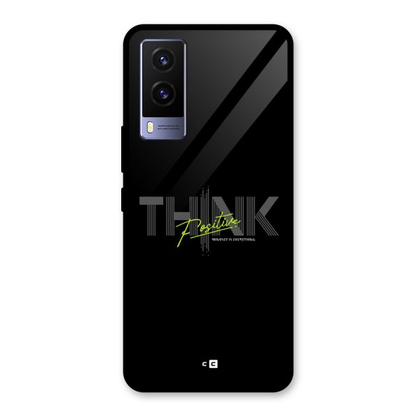 Think Positive Only Glass Back Case for Vivo V21e 5G