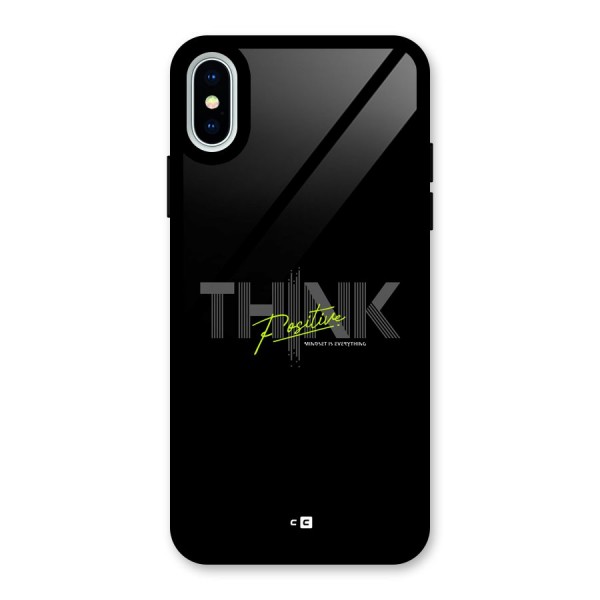 Think Positive Only Glass Back Case for iPhone X