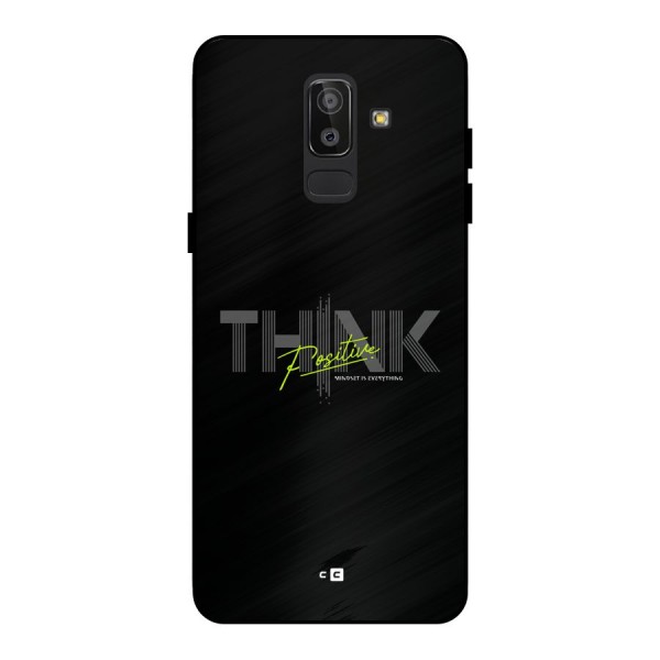 Think Positive Only Metal Back Case for Galaxy J8