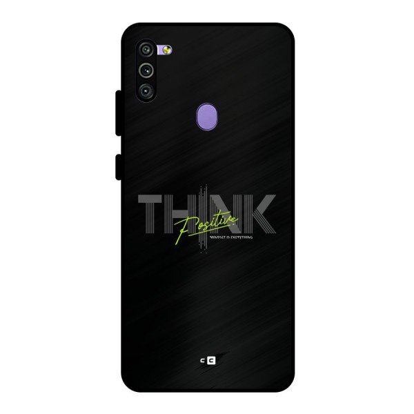 Think Positive Only Metal Back Case for Galaxy M11