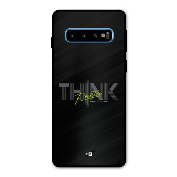 Think Positive Only Metal Back Case for Galaxy S10