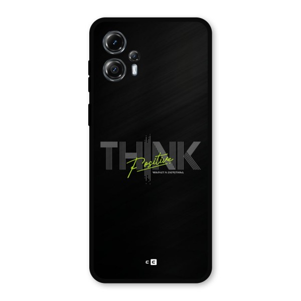 Think Positive Only Metal Back Case for Moto G13