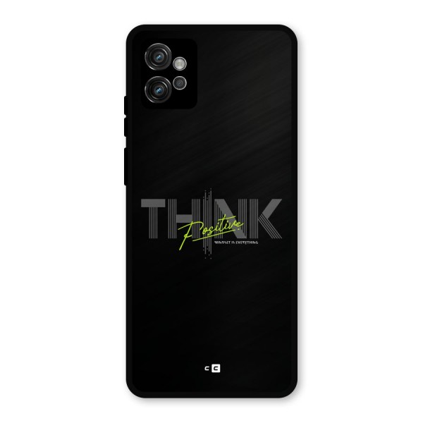 Think Positive Only Metal Back Case for Moto G32