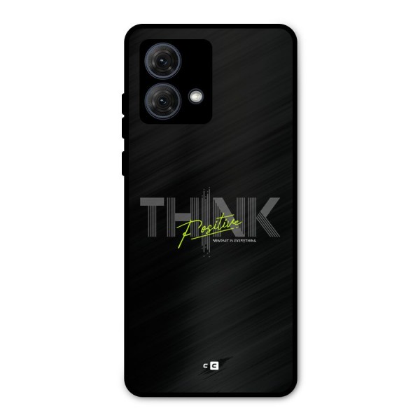 Think Positive Only Metal Back Case for Moto G84