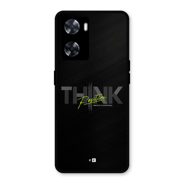 Think Positive Only Metal Back Case for Oppo A77