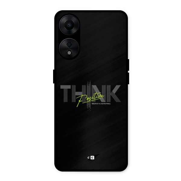 Think Positive Only Metal Back Case for Oppo A78 5G