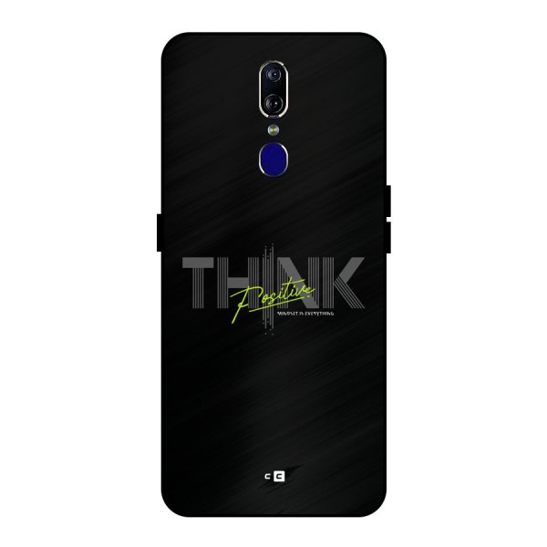 Think Positive Only Metal Back Case for Oppo F11