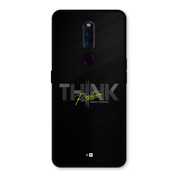 Think Positive Only Metal Back Case for Oppo F11 Pro