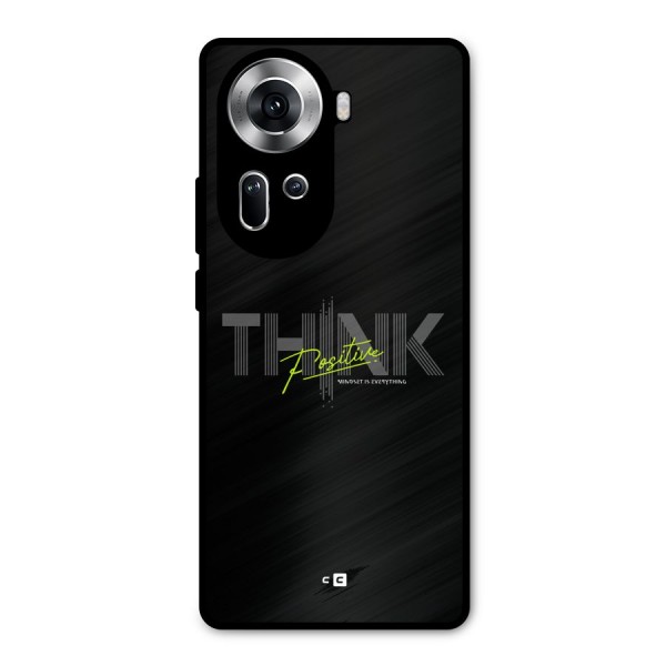 Think Positive Only Metal Back Case for Oppo Reno11 5G