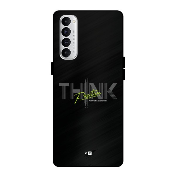 Think Positive Only Metal Back Case for Oppo Reno4 Pro