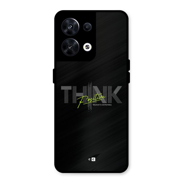 Think Positive Only Metal Back Case for Oppo Reno8 5G