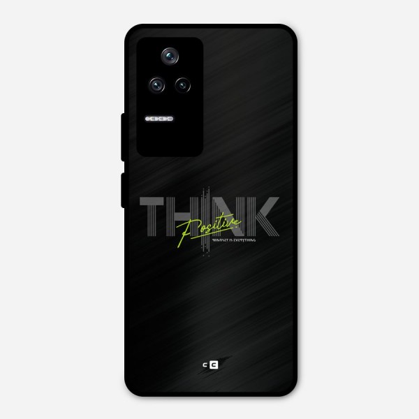 Think Positive Only Metal Back Case for Poco F4 5G