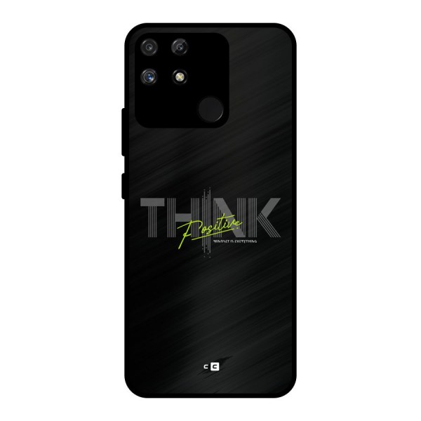 Think Positive Only Metal Back Case for Realme Narzo 50A