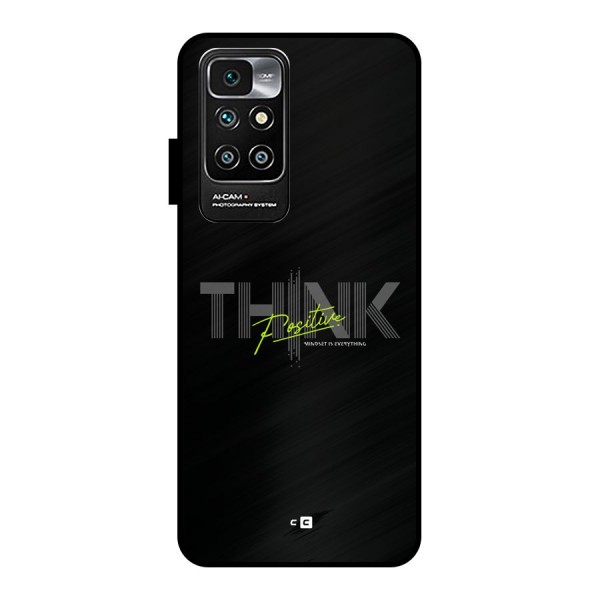 Think Positive Only Metal Back Case for Redmi 10 Prime