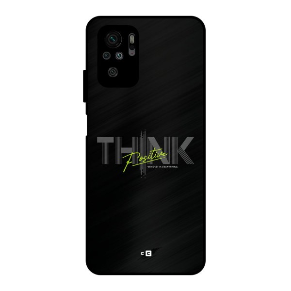 Think Positive Only Metal Back Case for Redmi Note 10