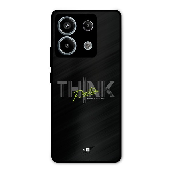 Think Positive Only Metal Back Case for Redmi Note 13 Pro 5G