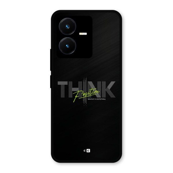 Think Positive Only Metal Back Case for Vivo Y22s