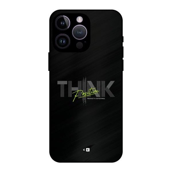 Think Positive Only Metal Back Case for iPhone 14 Pro Max