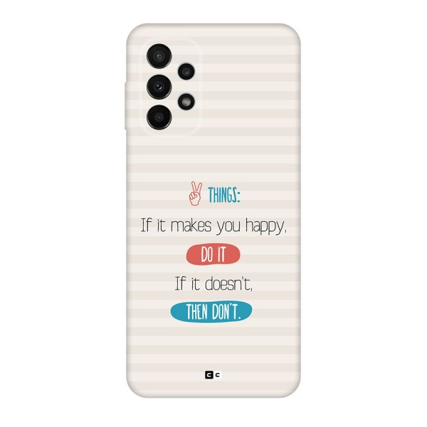 Think Then Back Case for Galaxy A23