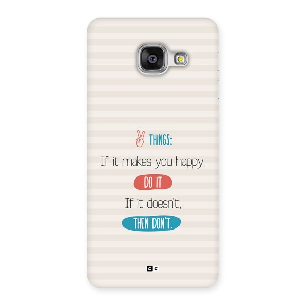 Think Then Back Case for Galaxy A3 (2016)