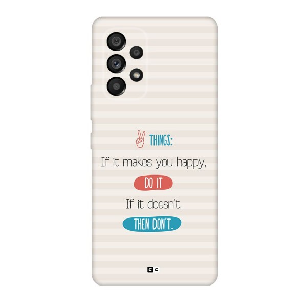 Think Then Back Case for Galaxy A53 5G