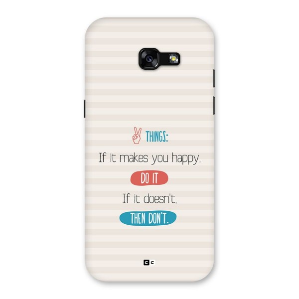 Think Then Back Case for Galaxy A5 2017