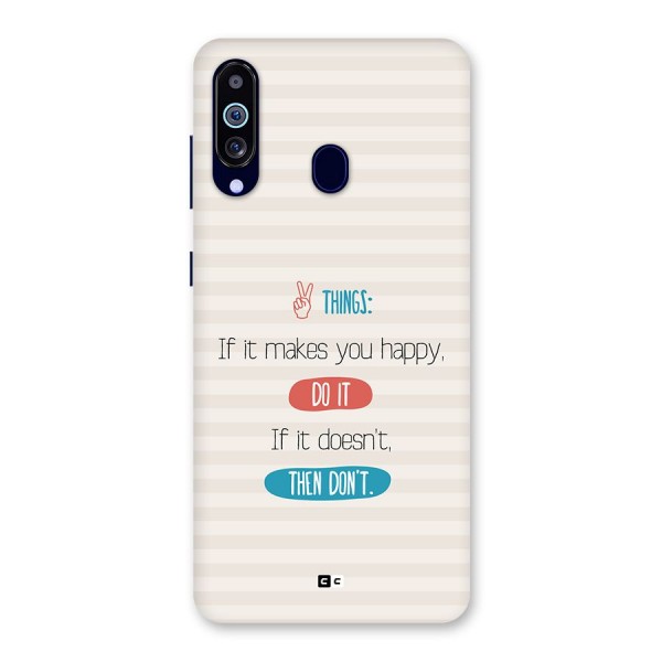 Think Then Back Case for Galaxy A60