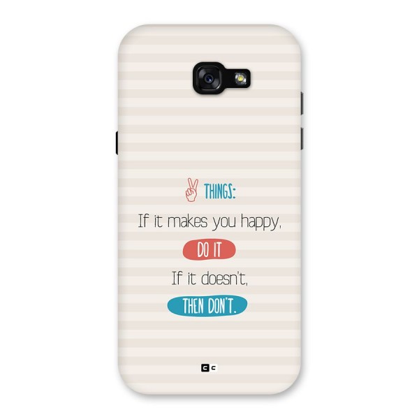 Think Then Back Case for Galaxy A7 (2017)