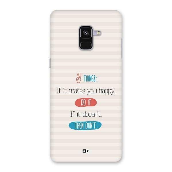 Think Then Back Case for Galaxy A8 Plus