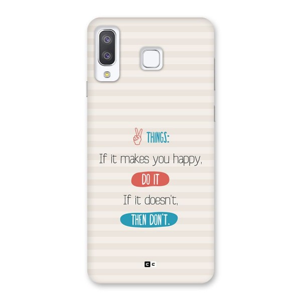 Think Then Back Case for Galaxy A8 Star