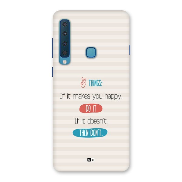 Think Then Back Case for Galaxy A9 (2018)