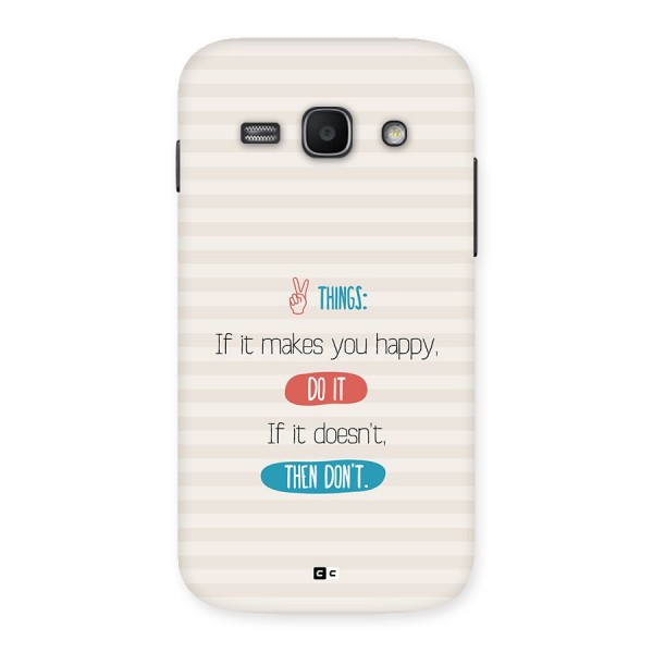 Think Then Back Case for Galaxy Ace3