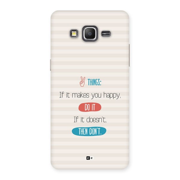 Think Then Back Case for Galaxy Grand Prime