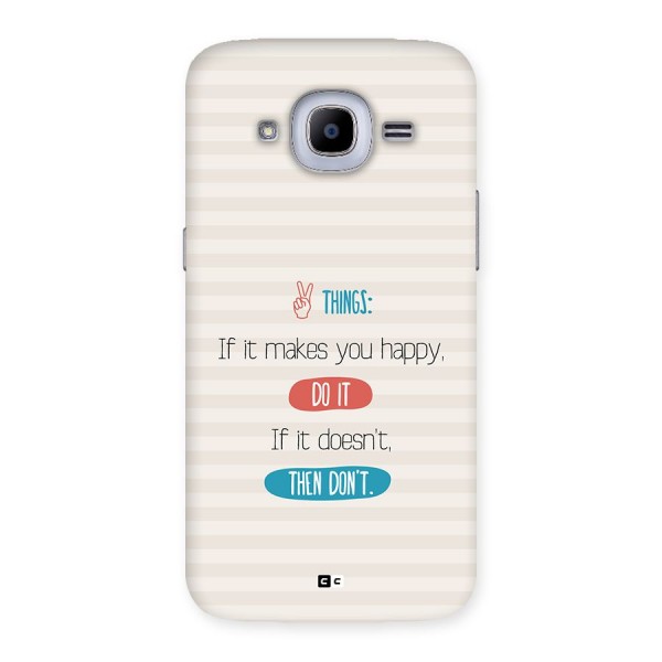 Think Then Back Case for Galaxy J2 2016