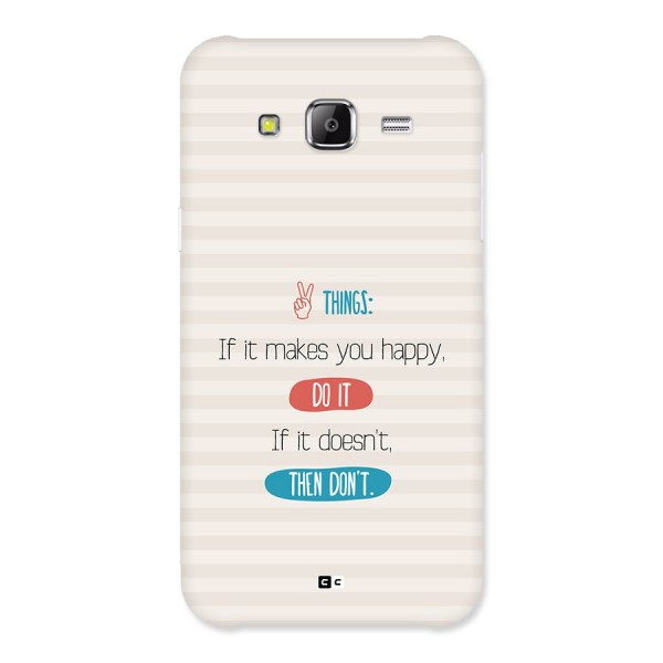 Think Then Back Case for Galaxy J5