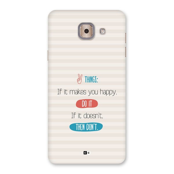 Think Then Back Case for Galaxy J7 Max