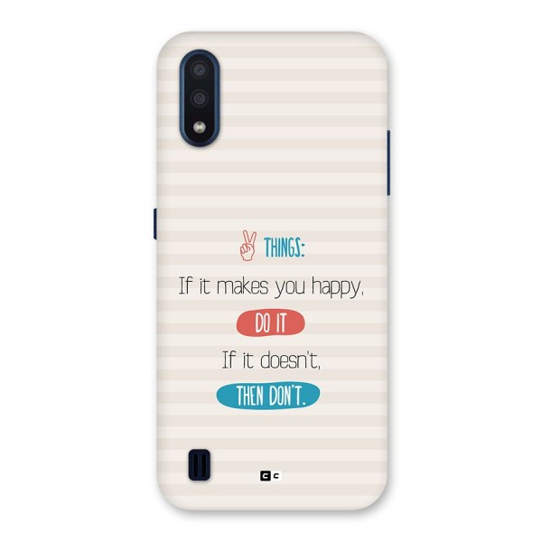 Think Then Back Case for Galaxy M01