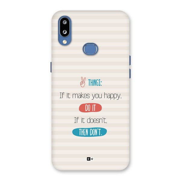 Think Then Back Case for Galaxy M01s